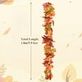 thumbnail image 2 of Guvpev 5.7FT Artificial Fall Leaves Garland, Fall Garland for Mantel, Thanksgiving Autumn Leaves Garlands, Farmhouse Harvest Decorations, Fall Decor for Table, Porch, Stair, Home, Indoor Outdoor, 2 of 12