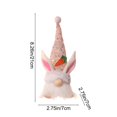 thumbnail image 3 of PATLOLLAV Lighted Bunny Easter Gnome Plush,Handmade Scandinavian Swedish Tomte, Light Up Elf Toy Easter Present, Battery Operated Rabbit Gifts Spring Tabletop Easter Holiday Decorations, 3 of 5