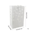 thumbnail image 3 of 30 Pcs Luminary Bags, Fire-Retardant White Paper Luminary Candle Bags with Heart Pattern for Christmas Weddings Birthday Valentine's Day Halloween Party Decoration, 3 of 6