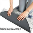 thumbnail image 3 of White Daisy Flower Pattern Hot Yoga Mat Towel Non Slip for Hot Yoga - Quick-Drying Yoga Mat Cover with 4 Corner Pockets with Travel Bag - Hot Yoga Towel Non Slip Grip Moisture Wicking Sweat 70"x26", 3 of 6