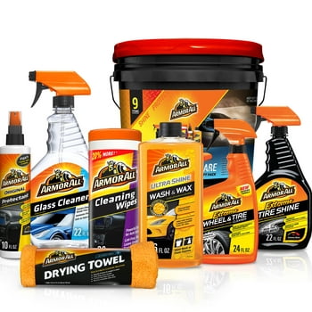 9-Piece Armor All Complete Car Care Holiday Gift Pack Bucket