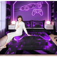 thumbnail image 3 of Manfei Chic Game Console Bedding Sets Twin with Comforter for Boys Kids, Modern Video Game Comforter Sets Twin Size, Gamepad Reversible, 2pcs, 3 of 8
