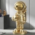 thumbnail image 2 of Astronaut Statue Preschool Learning Educational Toys Creative Cute Outer Space Sculpture for Boys Decoration Table office and home , Gold, 2 of 8