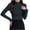 Black, variant on Women Turtleneck Knitted Sweater Casuak Tummy Control Ribbed Sweaters Slim Fit Pullover Tops Green Free Size Fashion