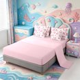 thumbnail image 3 of Manfei Adorable Axolotl 7pcs Queen Bedding,Kawaii Animals Pattern Bedding Comforter Set Queen,Pink Reversible, 3 of 7