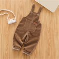 thumbnail image 4 of Ruyang Kids Toddlers Overalls Solid Adjustable Strap Loose Fit Jumpsuits Boys Girls Trendy Cotton Casual Rompers All-Season, 4 of 5