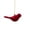 Red, variant on Leodye 1PCS Flocked Bird Shaped Christmas Hanging Ornaments, Delicate Lightweight Pendant for Xmas Tree Home Holiday Scene Decor -4.53IN