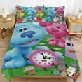 thumbnail image 6 of Blue'S Clues 3 Pieces Duvet Cover Set, Soft Bedding Comforter Cover Set with Zipper Closure, 1 Duvet Cover And 2 Pillowcases for Bedroom All Season, 6 of 7