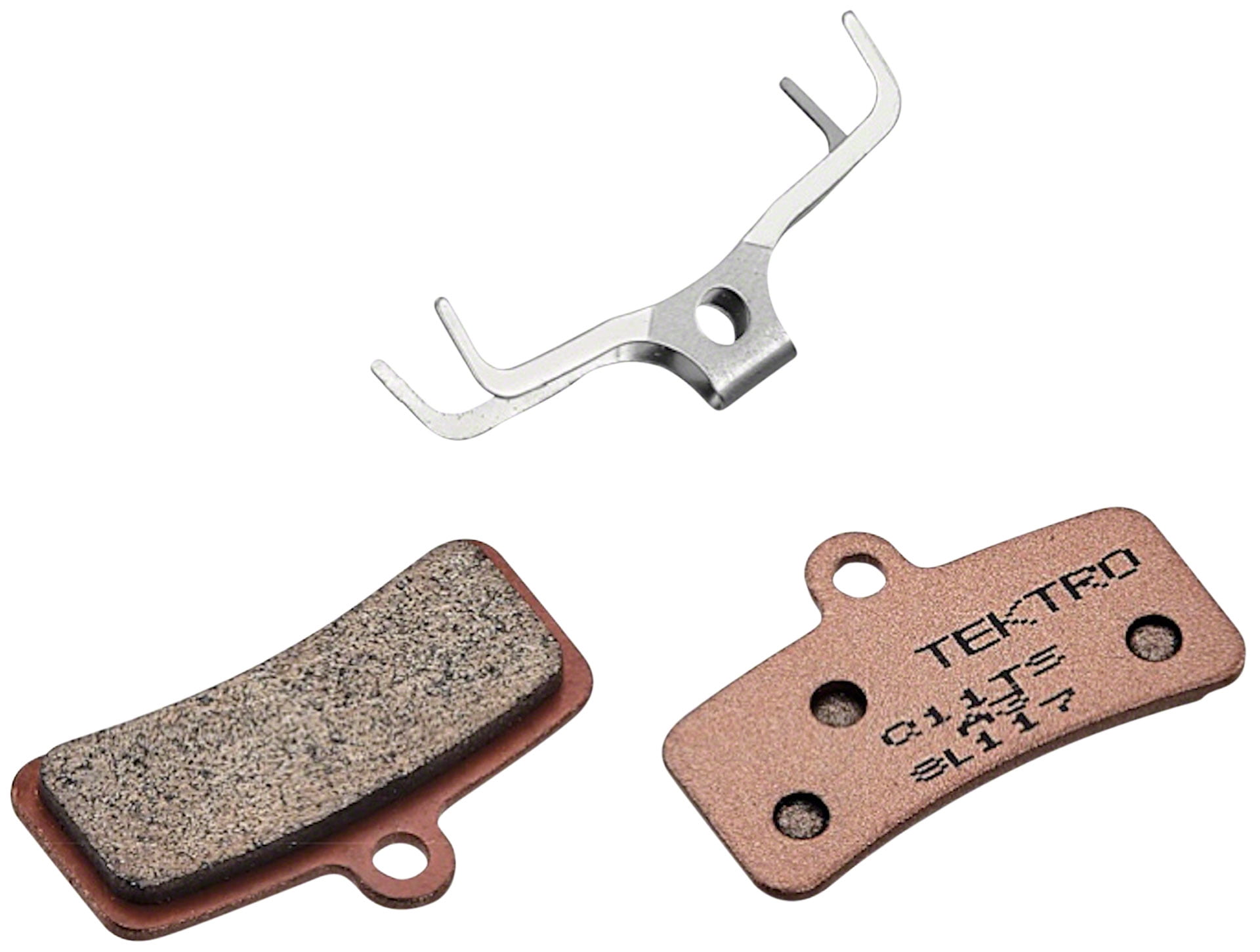 Tektro Q11TS Disc Brake Pads Sintered Steel Backed Use With 4Piston