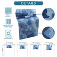 thumbnail image 6 of Burlap Table Runner 70 Inches Long, Abstract Watercolor Ocean Wave Non-Slip Kitchen Table Runners for Dining Room Everyday Use Party Table Decorations Blue Marine Coral Texture, 6 of 9