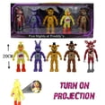 thumbnail image 1 of 5 Piezas Figuras de FNAF KEVCHE Juguetes Oso Freddy Bonnie Foxy Chica Articulada Set B Edad 3+, 1 of 9
