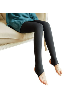 American Casual Women's Fleece Lined Leggings (Black) 