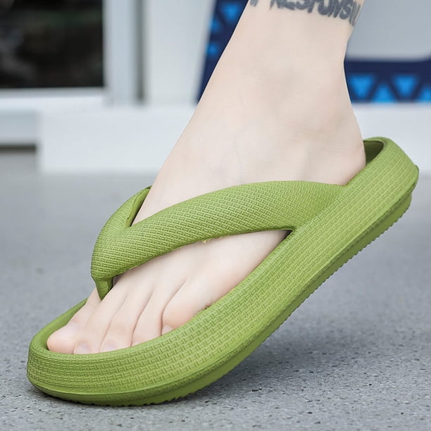 Hombres Mujeres Eva Flip Flip Soft Soft Comfy Thong Slippers Cushion Sandals Sandalias Toblos de playa para interiores al aire libre