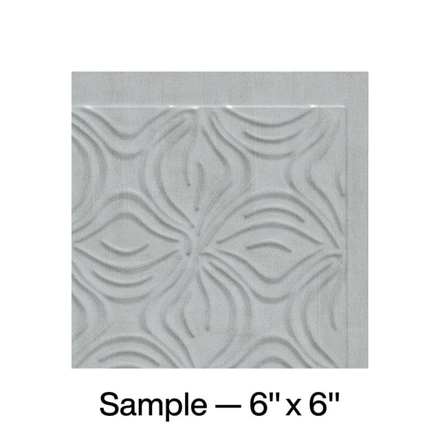 FASÄDE Lotus Decorative Vinyl Backsplash Panel in Cashmere (6X6 Inch Sample)
