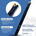 thumbnail image 3 of 21 Pcs Outils de Tour en Carbure Ensemble d'Outils de Filetage Support de Tour Ccmt060204, 3 of 9