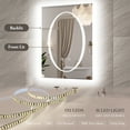 thumbnail image 6 of Double-layer LED Bathroom Mirror 24x32 Inch,Wall Mirrors with Anti-Fog Vanity Mirror ,Shatter-Proof,Memory Makeup Mirror with LED Lights, 6 of 9