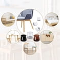 thumbnail image 3 of 32 protectores de patas de silla para pisos de madera dura, almohadillas de fieltro de silicona para proteger los pisos de arañazos y ruido, movimiento suave para pies de silla, 3 of 5