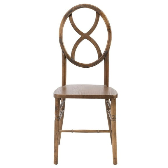 CSP Commerical Seating Products Diamond Real Dark Walnut Wood Chairs