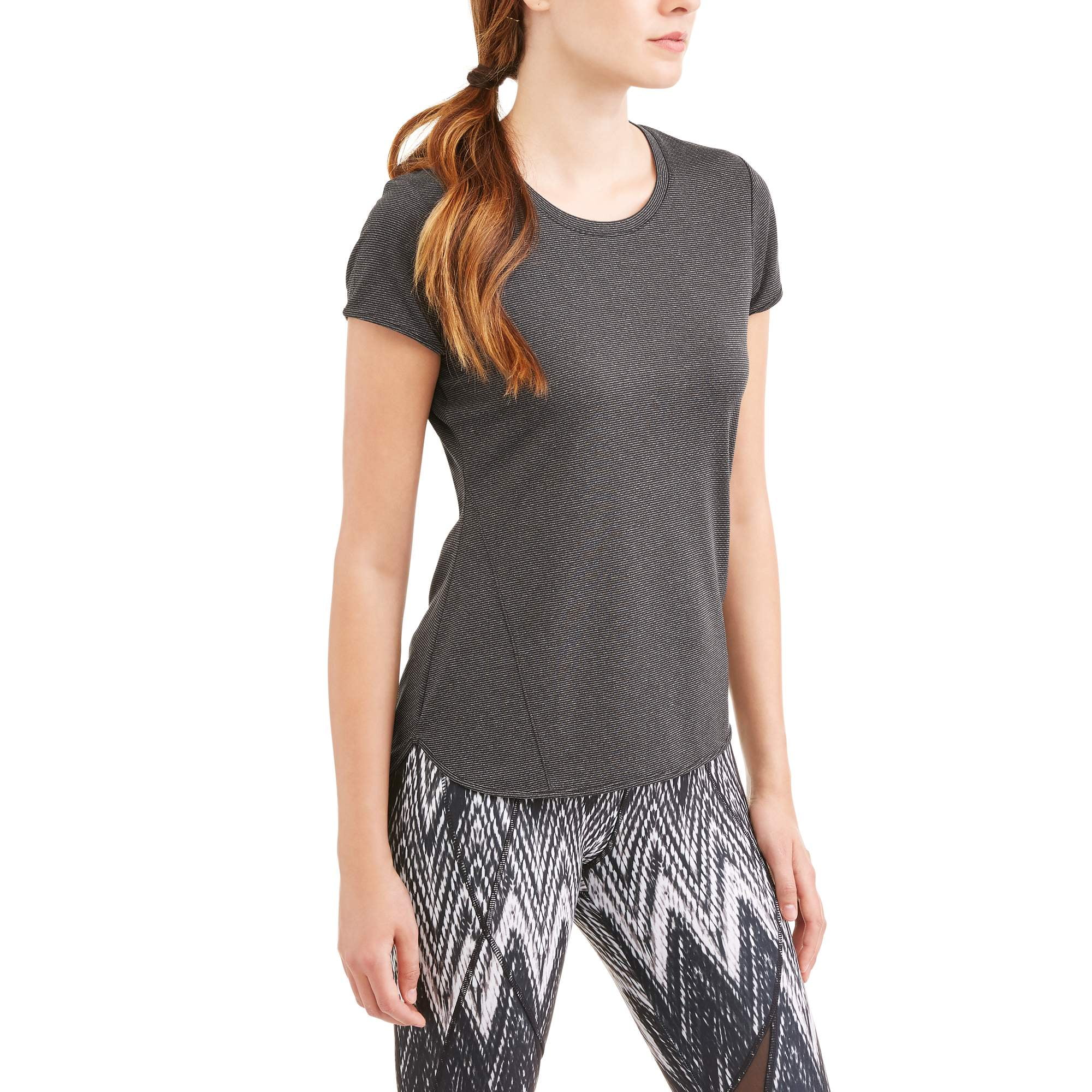 Women's Active Short Sleeve Textured Performance TShirt With Moisture Wicking