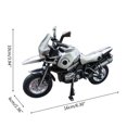 thumbnail image 3 of Simulation Alloy Motorcycle Model Vintage Miniature Models Ornament Silver gray, 3 of 4