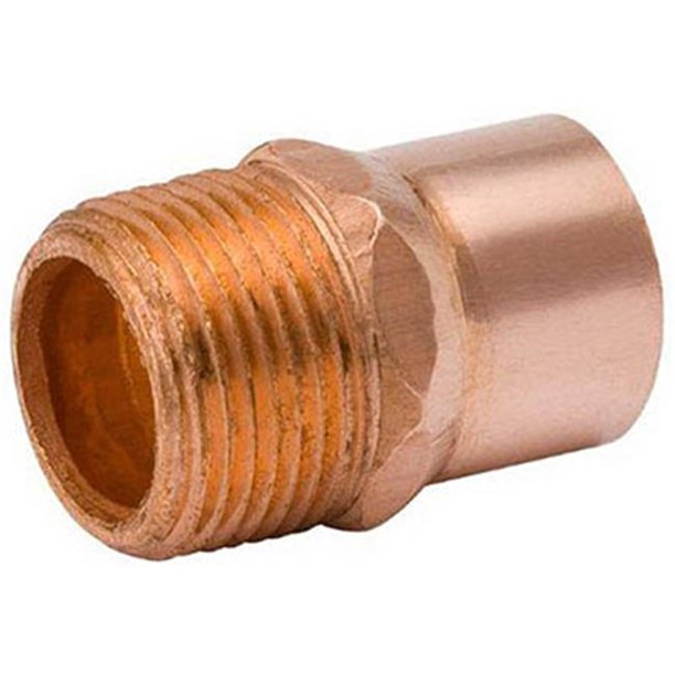 Mueller Industries W 61171 1.25 in. Copper Male Pipe Thread Adapter