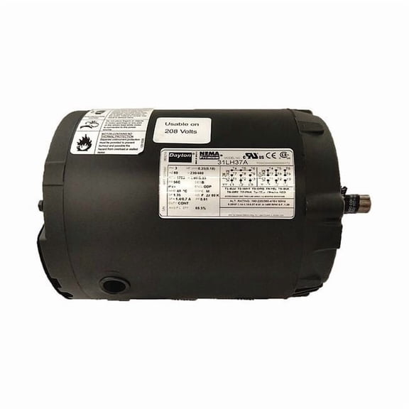 Dayton GP Motor,1/4 HP,1,765 RPM,230/460V,56C 31LH37