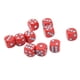 thumbnail image 4 of 20 piezas dados de esquina redondeada de 16mm juego de dados de 6 caras para juegos de mesa juegos de matemáticas puntos rojos y azules, 4 of 14