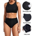 thumbnail image 5 of Bathing Suits for Women Two Piece Swimsuit for Women Women High Waisted Bikini Push Up Two Piece Swimsuits, 5 of 7