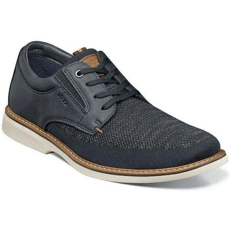 

Men s Nunn Bush Otto Knit Plain Toe Oxford Walking Shoes Navy Multi 84964-492