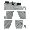thumbnail image 3 of Ma Croix Mens Jogger Shorts Fleece Slim Fit Brushed Textured, 3 of 3