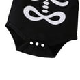 thumbnail image 6 of Uccdo 0-18M Baby Boys Girls Halloween Outfits Skeleton Pumpkin Print Romper + Pant + Hat 3Pcs Clothes Set, 6 of 8