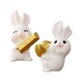 thumbnail image 1 of 2 figuras de conejo, preciosas esculturas decorativas para el hogar, el escritorio y el coche. Estilo A y Estilo C, 1 of 9