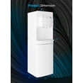 thumbnail image 6 of DISHUP Bottom Loading Water Dispenser, Hot/Room/Cold Water Cooler, 3-5 Gallon Bottles, Ideal for Home/Office, White, 6 of 6