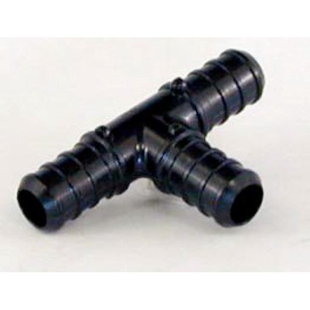 Elkhart Supply Fresh Water Fitting 28827 EcoPoly; PEX Coupler; 3/4 Inch PEX x 3/4 Inch PEX; Tee; Plastic; Black; Single