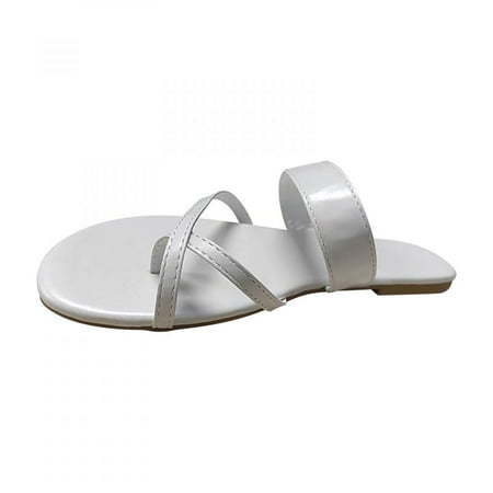 

Todqot Slippers for Women- Summer Flip-flops Flat Quick Dry Casual Anti Slip Beach Slippers Beige 41