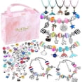 thumbnail image 1 of Kit Para Hacer Pulseras Para Niñas De 93 Piezas,Kit de manualidades para hacer pulseras de cuentas para niñas,Exquisita caja de almacenamiento,Regalos de Navidad (Juego de 93 piezas), 1 of 3