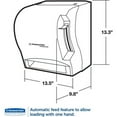 thumbnail image 3 of Kimberly-Clark Professional* Lev-R-Matic Roll Towel Dispenser, 13.3 x 9.8 x 13.5, Smoke -KCC09765, 3 of 7