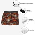 thumbnail image 3 of Sikiie Coffee Stamp Print Men's Boxer Briefs, Elastic Waistband Boxer Briefs Leggings-XX-Large, 3 of 5