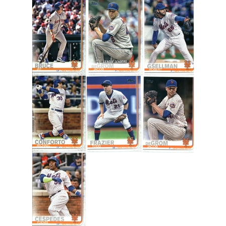 2019 Topps Series 1 Baseball New York Mets Team Set of 10