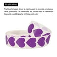thumbnail image 3 of Uxcell Heart Shaped Sticker 1 Inch Self Adhesive Love Label for Valentine Day, Dark Purple 500 Pcs, 3 of 6