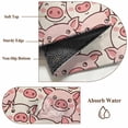 thumbnail image 5 of Farm Animals Cheek Front Door Rugs 2x3 ft Cute Cartoon Funny Pig Face Graffiti Small Rug for Entryway Non Slip Washable Bathroom Door Mat Absorbent Floor Mat for Indoor Entrance, 5 of 9