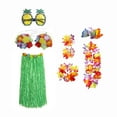 thumbnail image 2 of Falda hawaiana,Conjuntos de disfraces de baile divertidos para hombres y mujeres,Traje de cosplay para de playa de Halloween,ropa de baile,Vestido de fiesta hawaiano elástico y, 2 of 8