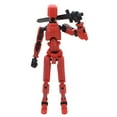 thumbnail image 4 of 1 Juego Robot Multiarticulado Maniquí 3D 13 Figura Acción ( ) Rojo, 4 of 4