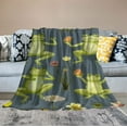 thumbnail image 2 of Nawypu Frog Throw Blanket Cute Style Soft Flannel Blankets Yoga Cozy Throws Ideal for Women, Girls, Boys, Use on Couch, Bedroom, Camping or While Traveling, 2 of 6