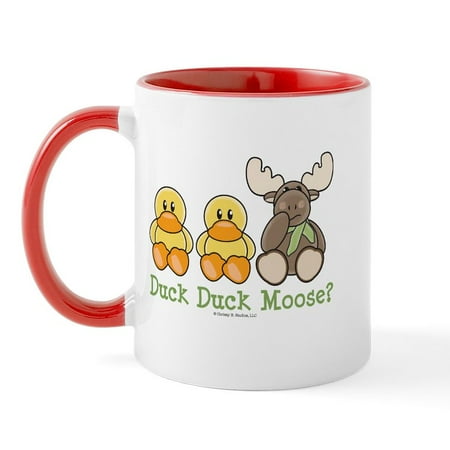 

CafePress - Funny Duck Duck Moose Mug - 11 oz Ceramic Mug - Novelty Coffee Tea Cup