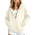 thumbnail image 4 of Liyamei Girls Hooded Jacket with Zipper for Fall Winter Soft Warm Outerwear Size 13-14 Years, 4 of 7
