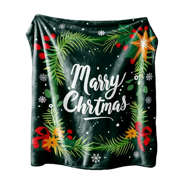 Christmas Decorations for The Home Flannel Blanket 75X100cm