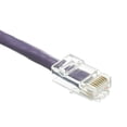 thumbnail image 2 of Cable Wholesale 10X6-14102 Cat5e Purple Ethernet Patch Cable, Bootless - 2 ft., 2 of 3