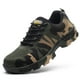 thumbnail image 1 of Qarigey 2 uds zapatos de seguridad de goma para hombre-punta de acero transpirable y duradero trabajo antideslizante y antiabrasión camuflaje Calzado camuflaje 38.1, 1 of 6