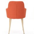 thumbnail image 6 of Fabric Upholstered Armchairs, Light Walnut Legs / Comfortable Dining Experience, 6 of 7